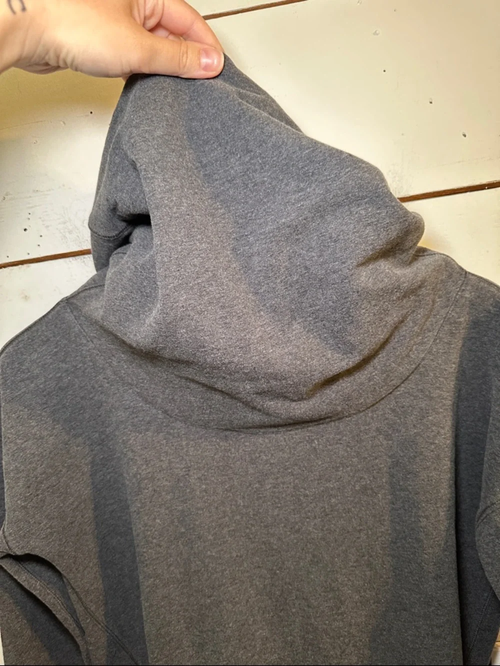 Lululemon Womens Stress Less Hoodie Heathered Dark Gray - Picture 4 of 16